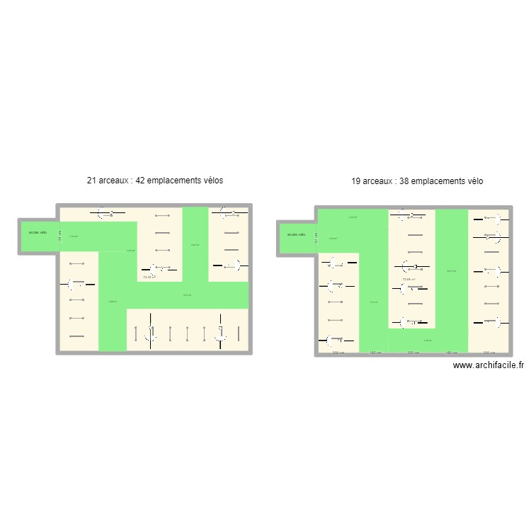 plan parking Mendel Kalmenson. Plan de 2 pièces et 145 m2