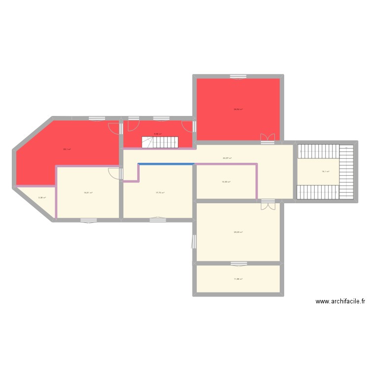 CASTEJA r+1 PRO V8. Plan de 11 pièces et 186 m2