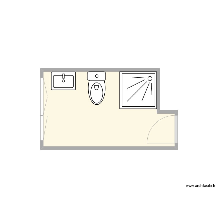 Chalons. Plan de 1 pièce et 5 m2