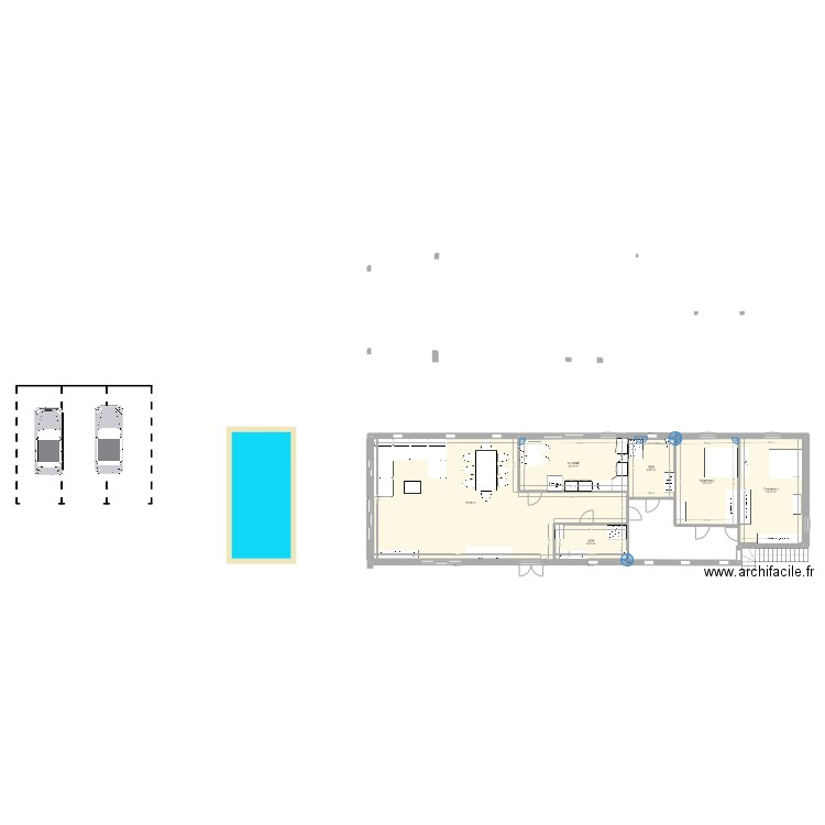 DJERBA. Plan de 6 pièces et 161 m2