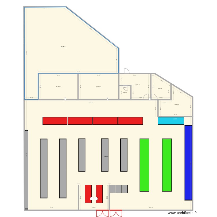 SUPER FRAIS 1. Plan de 7 pièces et 608 m2