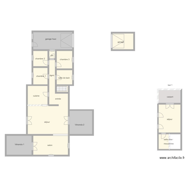 0292. Plan de 36 pièces et 464 m2