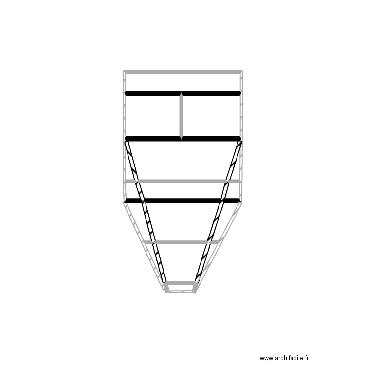 van. Plan de 10 pièces et 3 m2