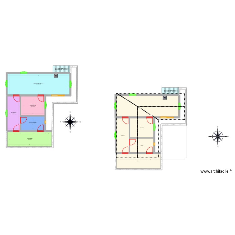 Plan maison 2 ok. Plan de 10 pièces et 151 m2