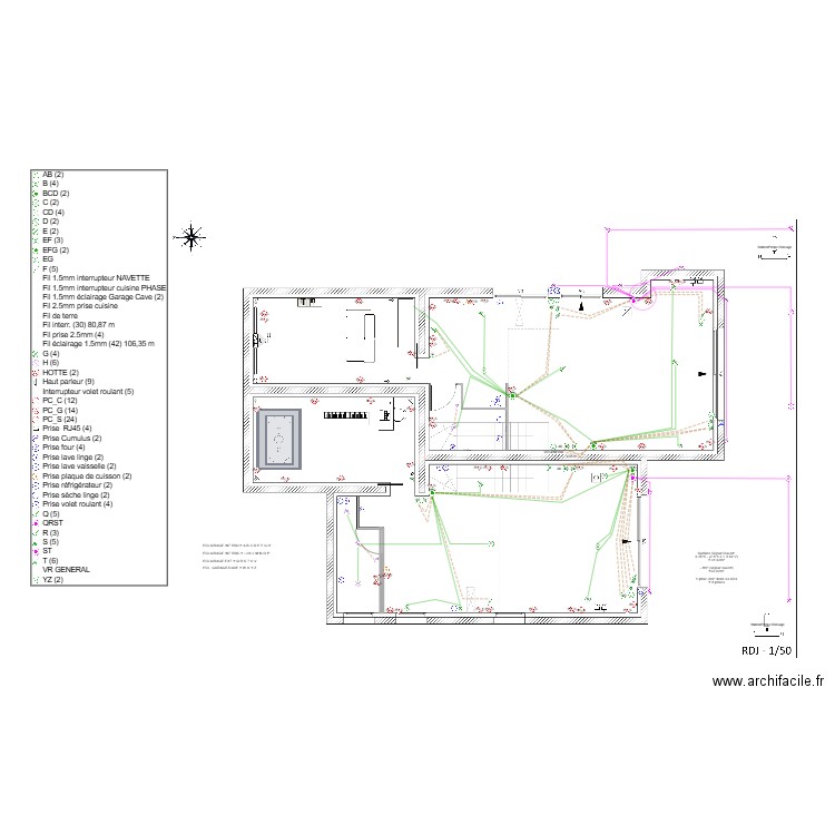 RDJ - ECLAIRAGE . Plan de 0 pièce et 0 m2