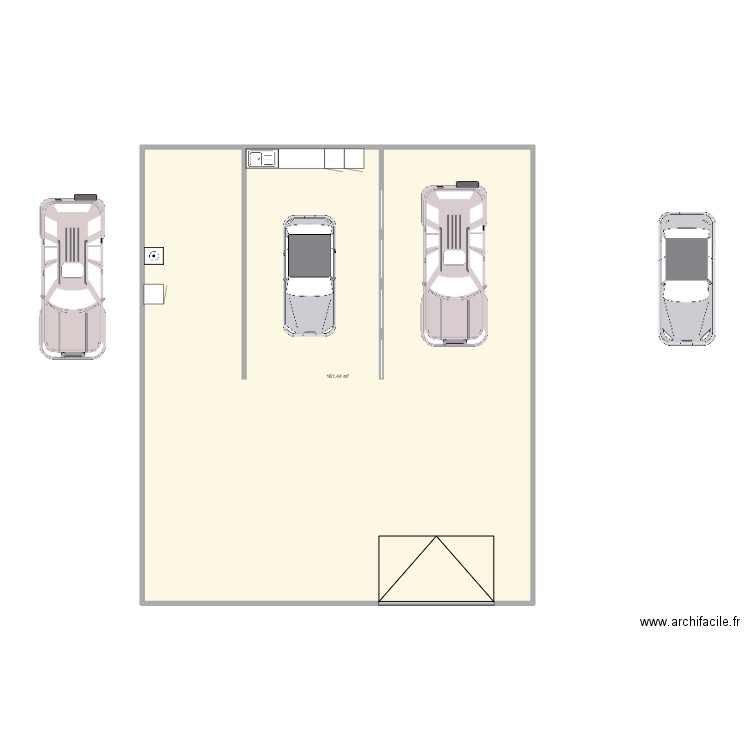 Local detailing v2. Plan de 1 pièce et 161 m2