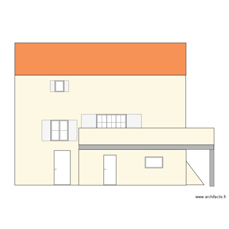 COUPE OEST. Plan de 0 pièce et 0 m2