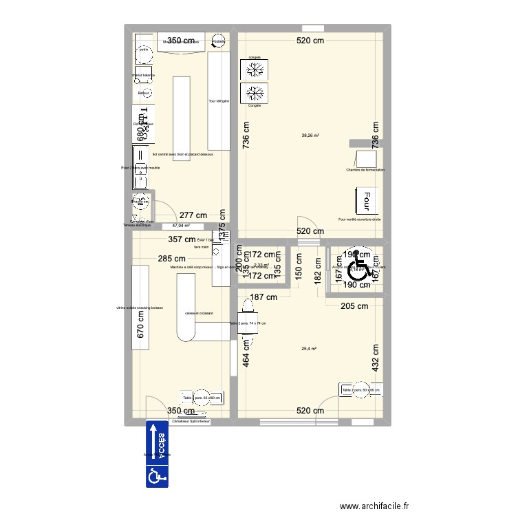 Flamingo. Plan de 5 pièces et 116 m2