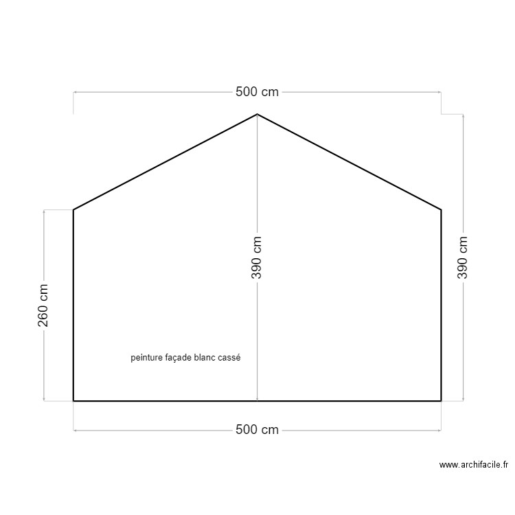 façada nord ouest. Plan de 0 pièce et 0 m2