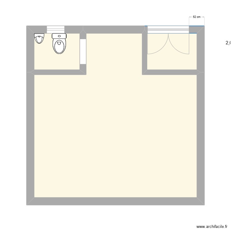 plan régis. Plan de 3 pièces et 29 m2