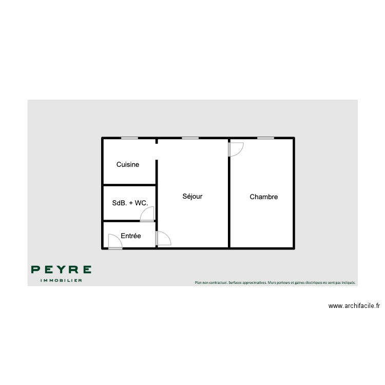 lot 115. Plan de 4 pièces et 27 m2