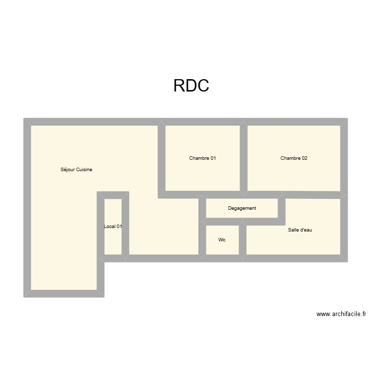 350602149. Plan de 7 pièces et 52 m2