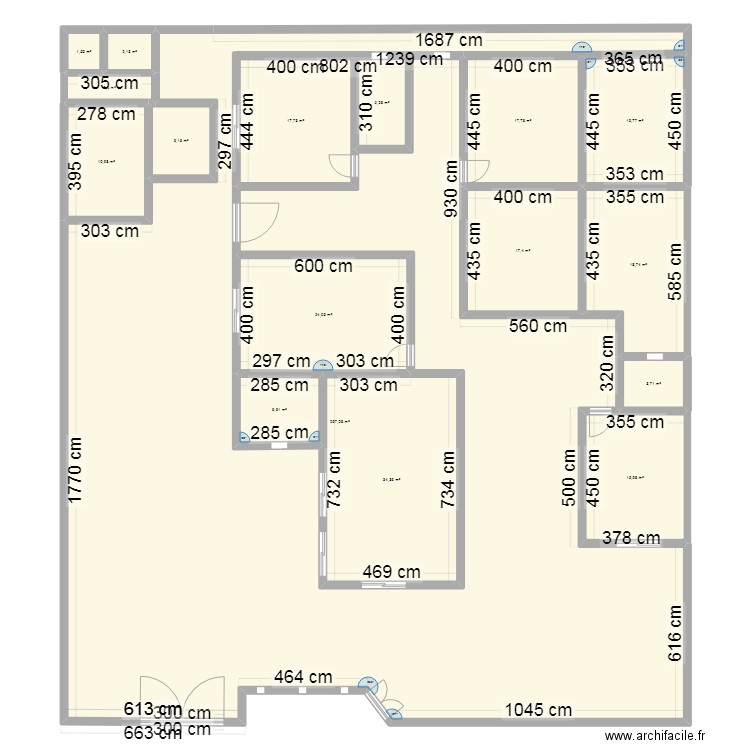 TESTER. Plan de 17 pièces et 604 m2