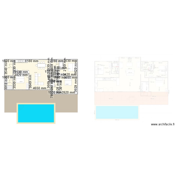 CasaNova2. Plan de 8 pièces et 109 m2