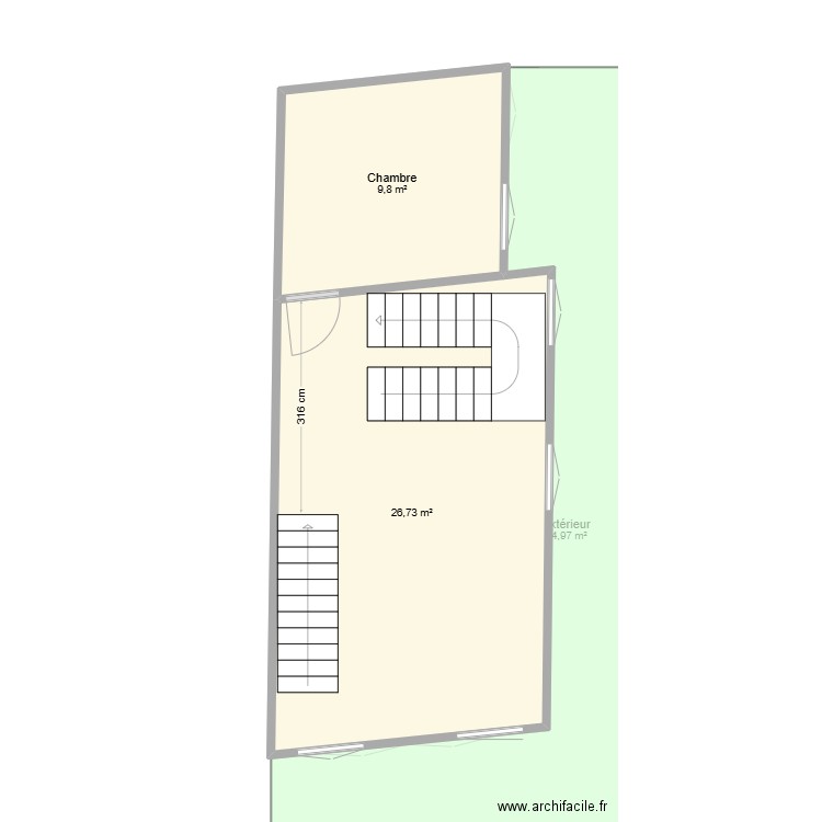 Maison actuelle. Plan de 9 pièces et 144 m2