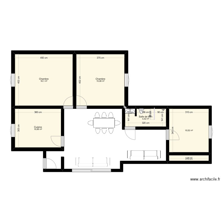 First Floor Siridao . Plan de 6 pièces et 60 m2