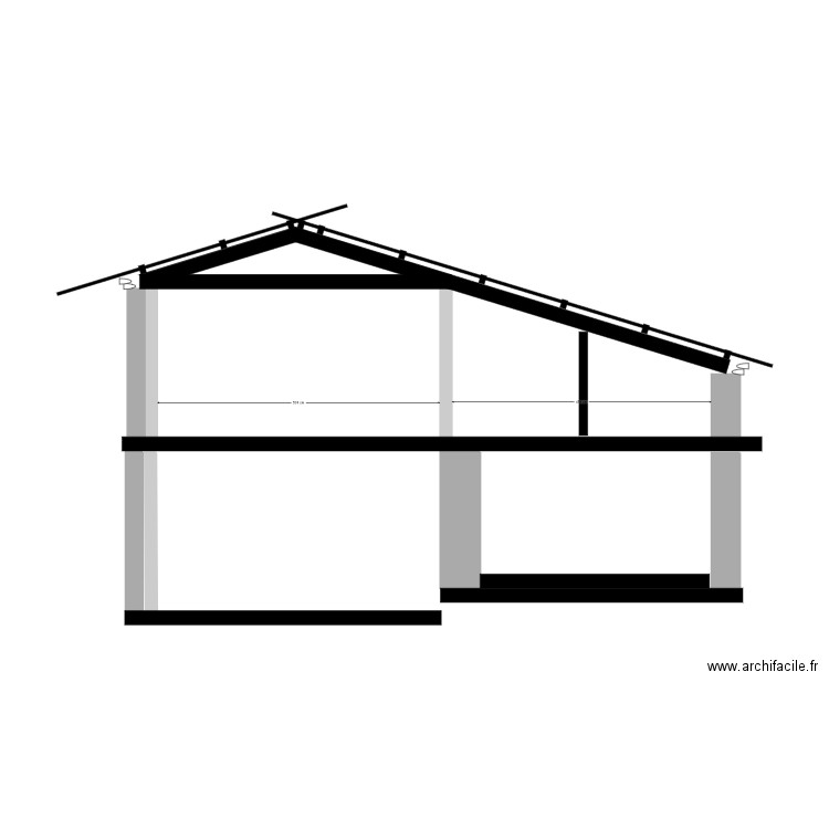 BERGERIE PROFIL ETAGE . Plan de 0 pièce et 0 m2