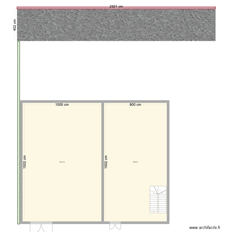 maison bled. Plan de 2 pièces et 270 m2