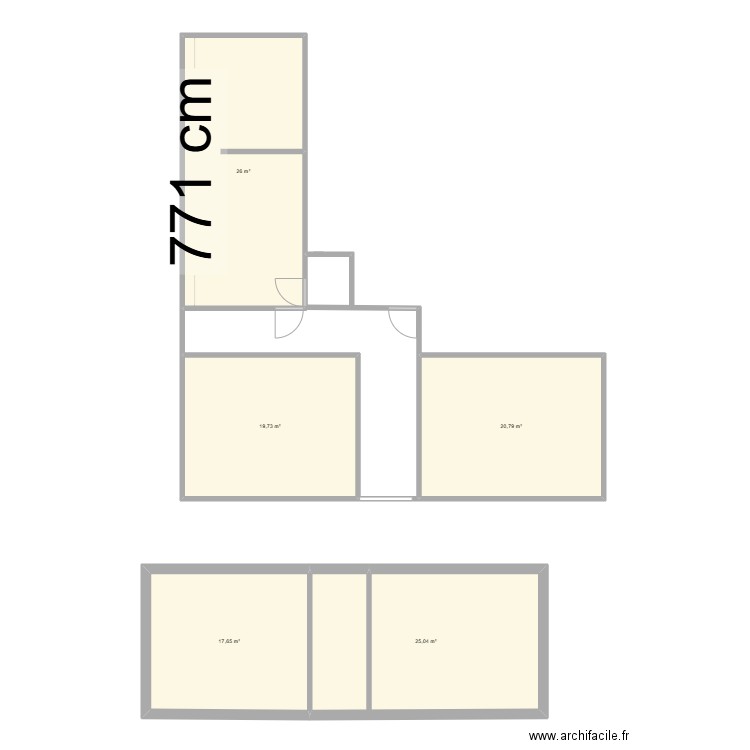 bellevue. Plan de 5 pièces et 109 m2