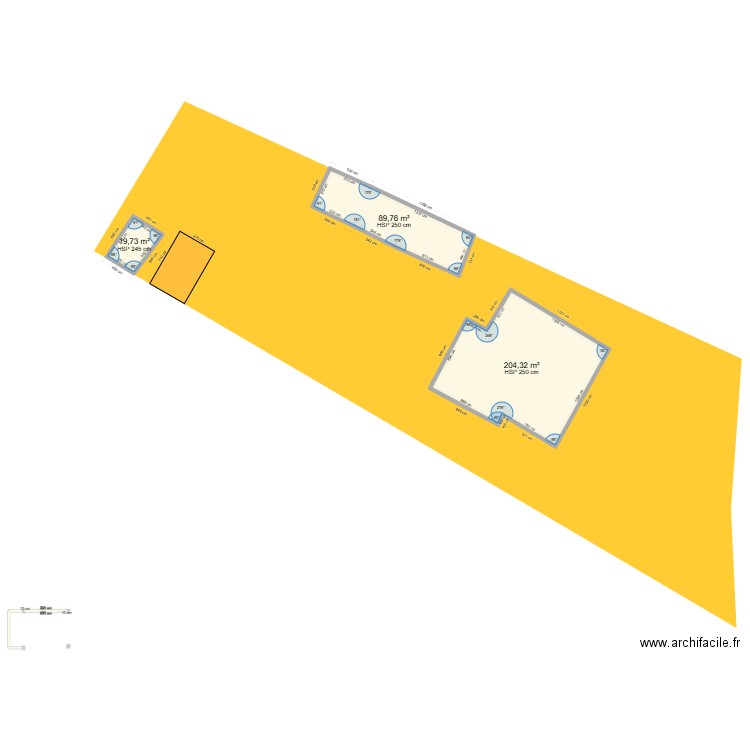 Abris Voiture + Etabli Ext. Plan de 3 pièces et 314 m2