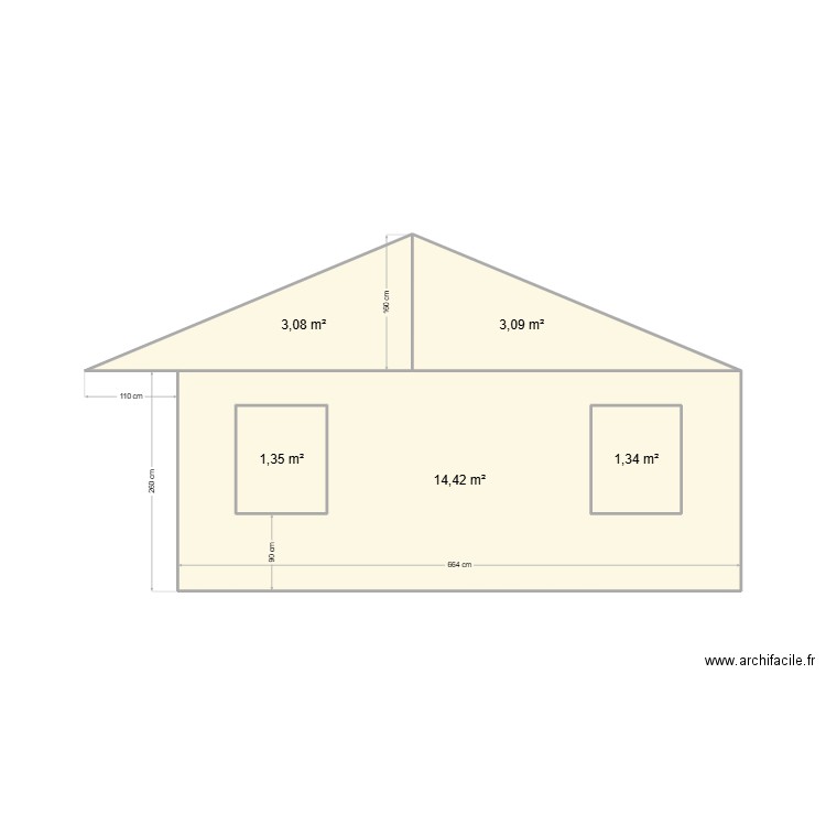 HAN2. Plan de 5 pièces et 26 m2