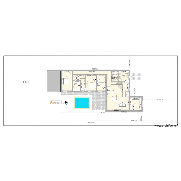 MAISON 4. Plan de 12 pièces et 153 m2