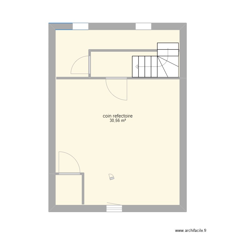 etage berck electricite plomberie. Plan de 1 pièce et 31 m2