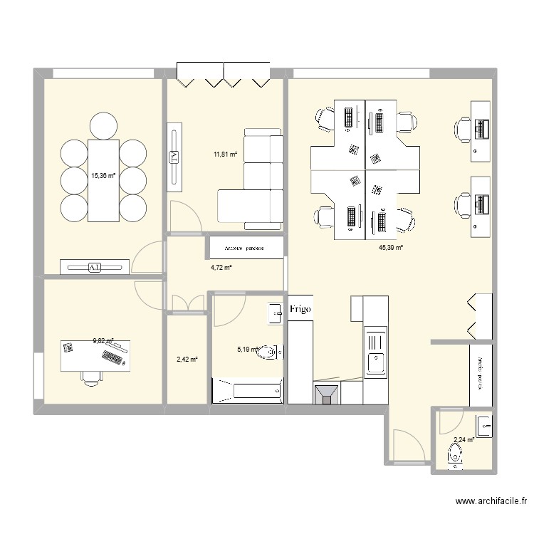 Conexis. Plan de 8 pièces et 97 m2