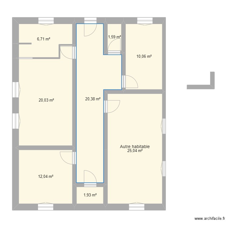 plan rochette. Plan de 8 pièces et 98 m2