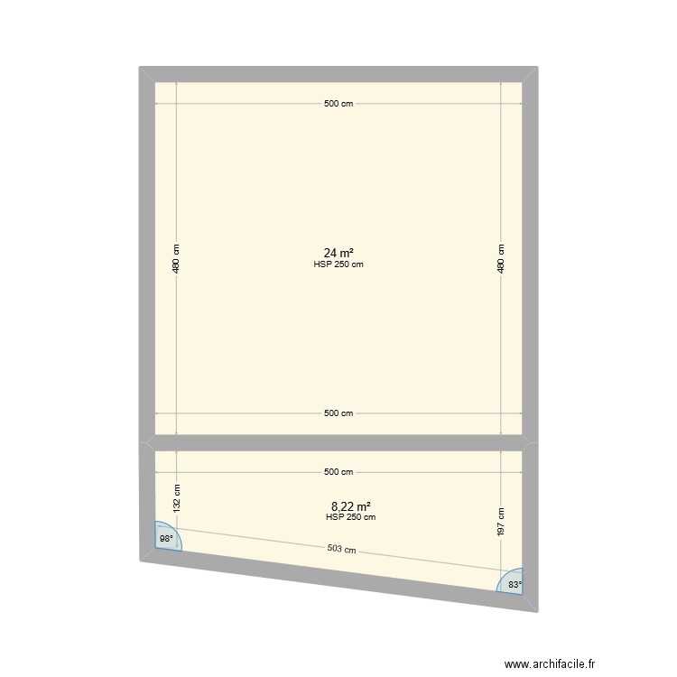 VS Dionis. Plan de 2 pièces et 32 m2