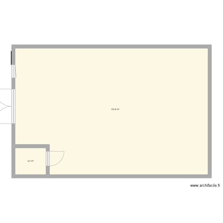 maison. Plan de 2 pièces et 137 m2