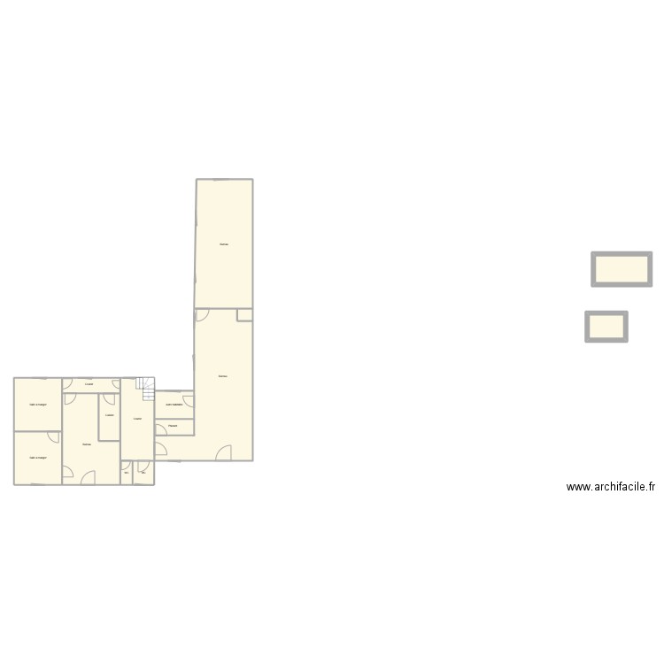 Plan EEP. Plan de 13 pièces et 187 m2