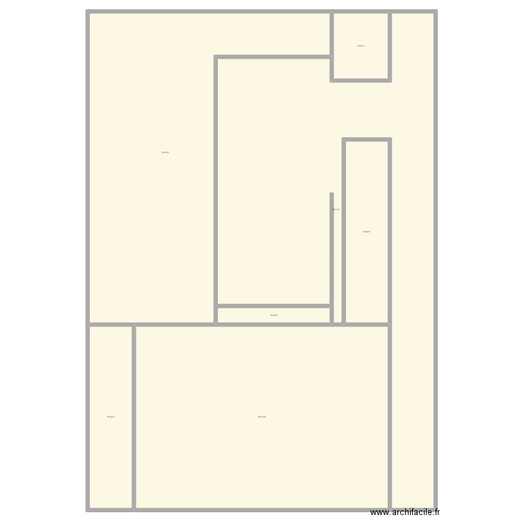 Parking. Plan de 7 pièces et 1221 m2