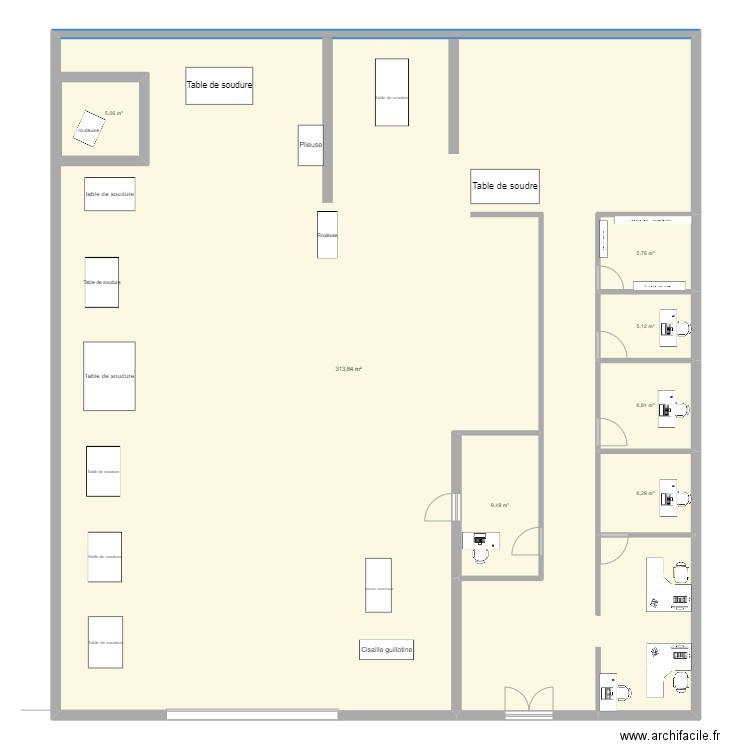 atelier ciman . Plan de 7 pièces et 360 m2