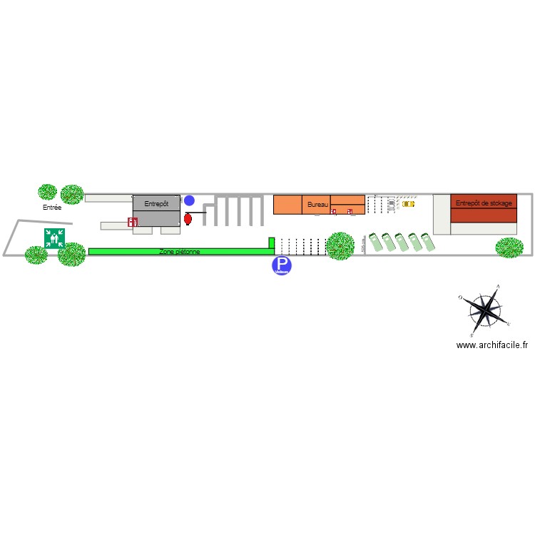 Plan Fondeyre sécurité visiteur. Plan de 0 pièce et 0 m2