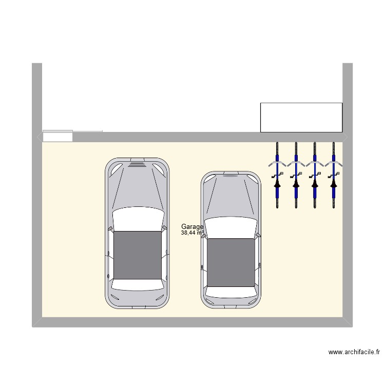 CARPORT. Plan de 1 pièce et 38 m2