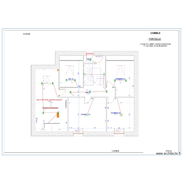 Souque COMBLES. Plan de 0 pièce et 0 m2