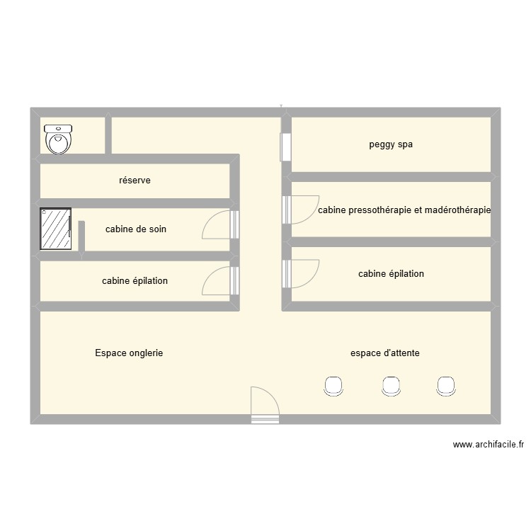 plan bts 2 beauty success. Plan de 7 pièces et 96 m2