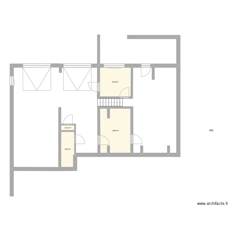 Plainevaux S/sol 4. Plan de 4 pièces et 21 m2