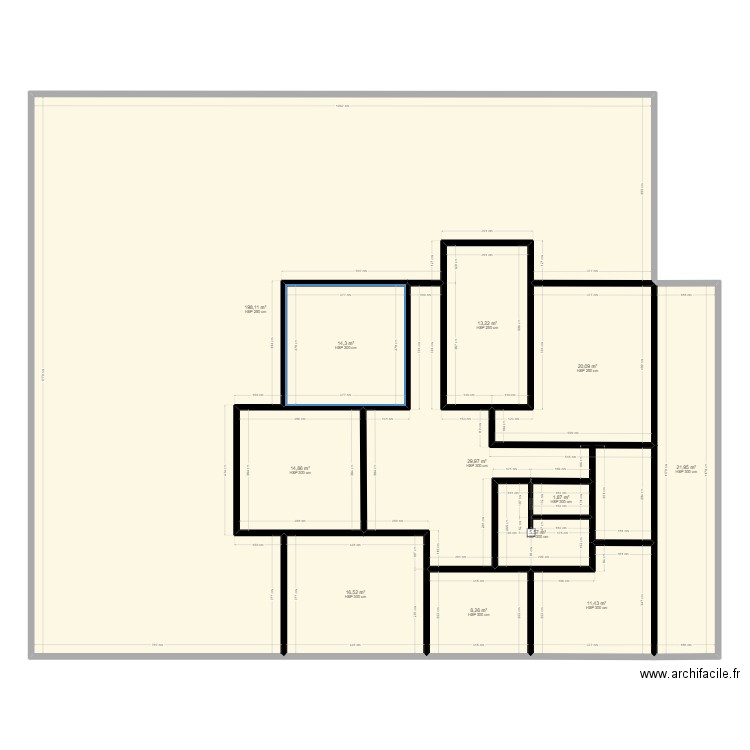 my house. Plan de 12 pièces et 356 m2