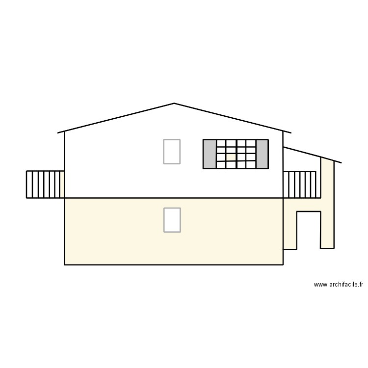 FACADE EST. Plan de 31 pièces et 29 m2