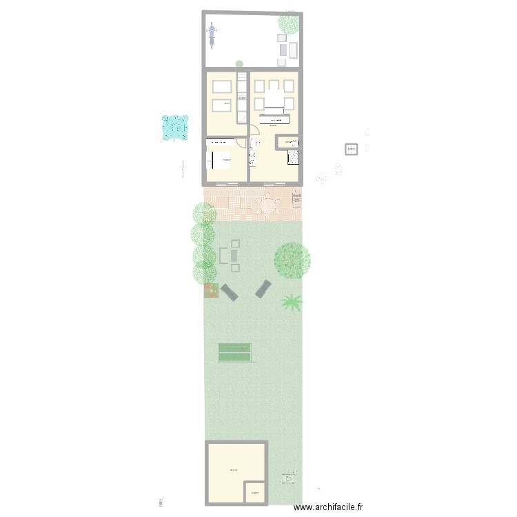 Epinette 8 version cheap V2. Plan de 14 pièces et 176 m2