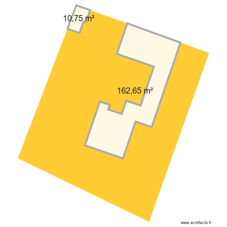 plan maison origine cadastre 1. Plan de 2 pièces et 173 m2