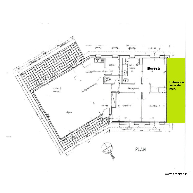 plan interieur Sansas. Plan de 0 pièce et 0 m2