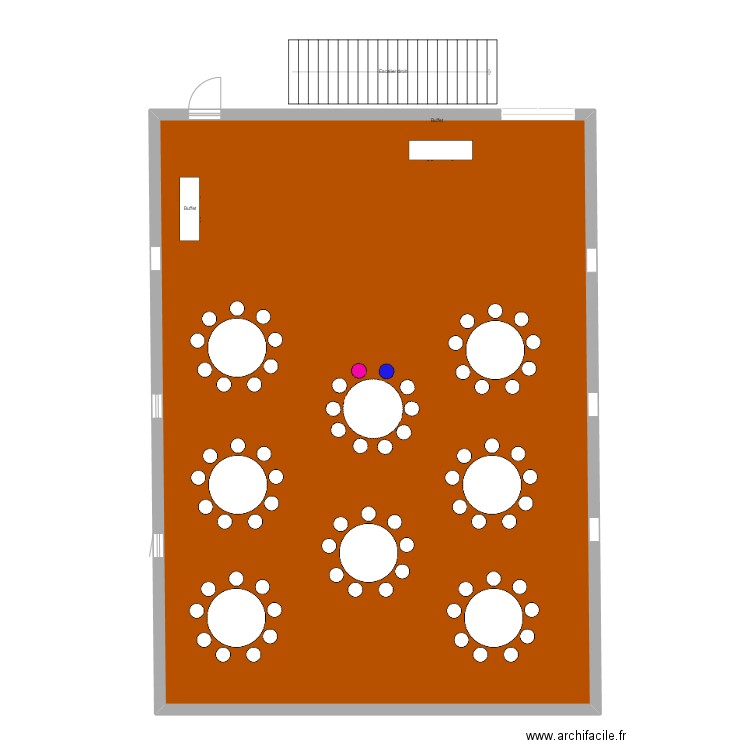 C&P. Plan de 1 pièce et 155 m2