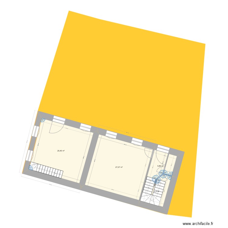 Maison paroissiale 3.0. Plan de 8 pièces et 192 m2