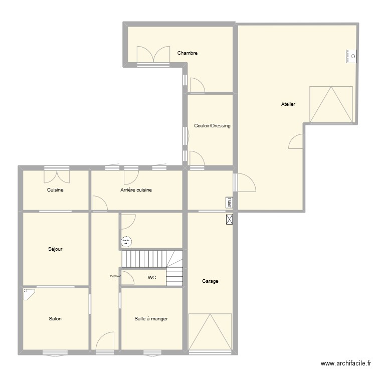 plan poly peron . Plan de 11 pièces et 173 m2