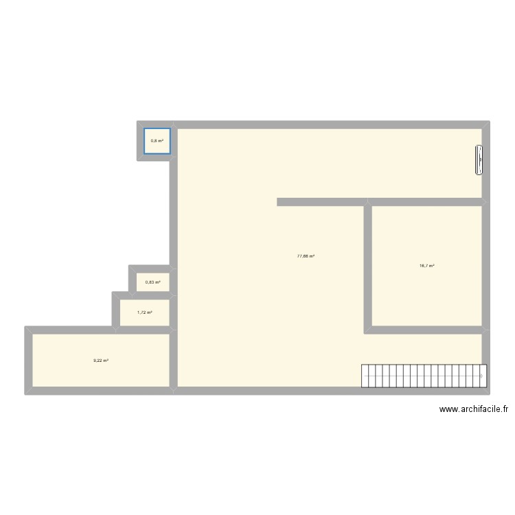 MULTIMEDIA. Plan de 6 pièces et 107 m2