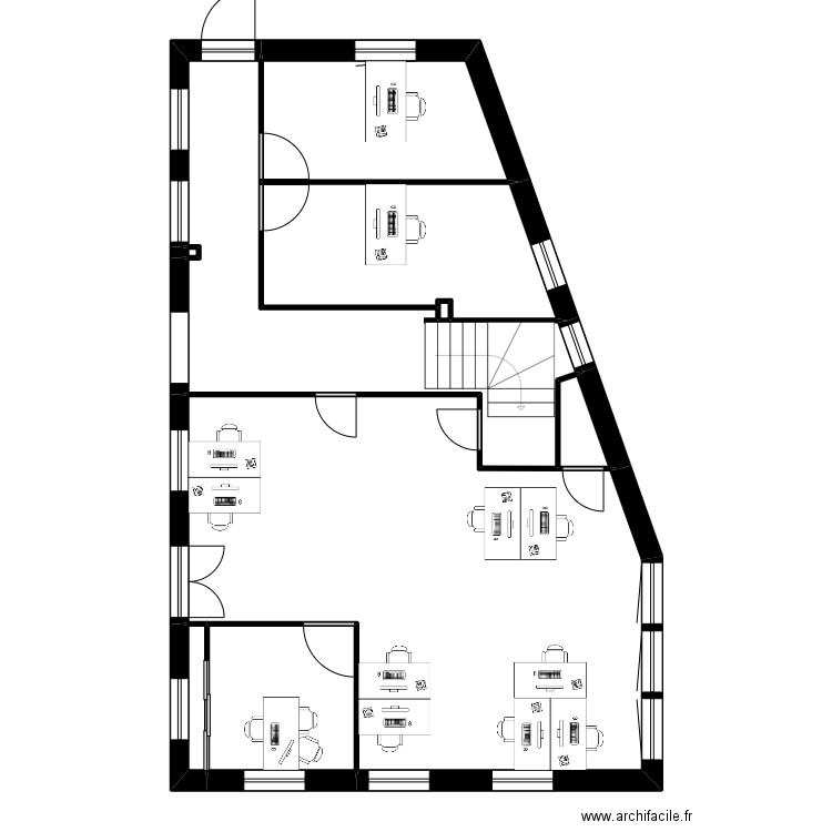 Lyon Domer R+4. Plan de 9 pièces et 104 m2