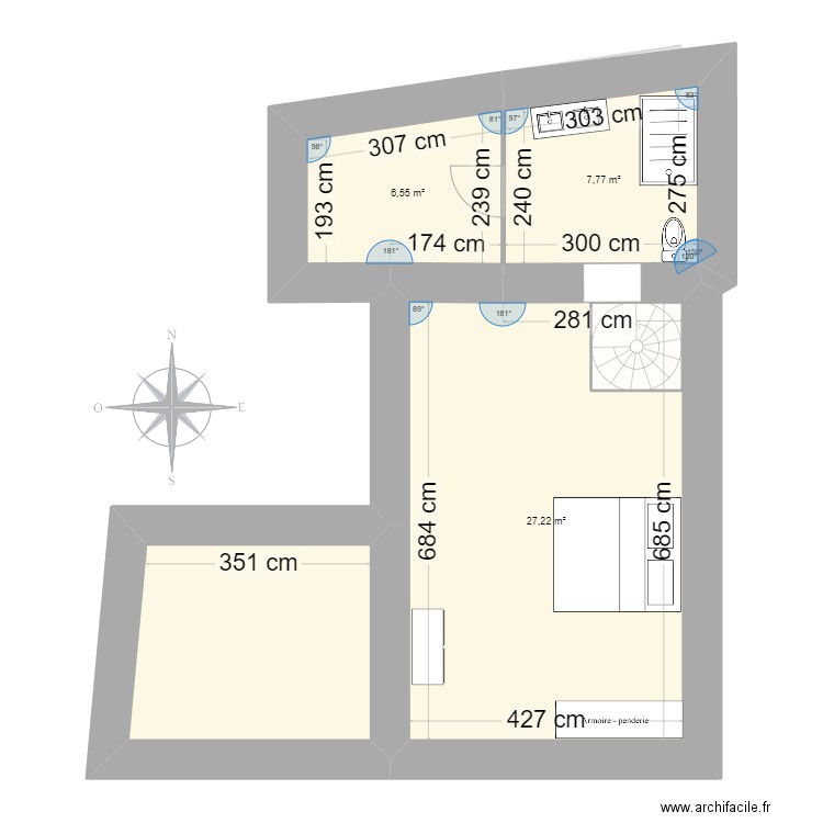 douvres3. Plan de 9 pièces et 111 m2